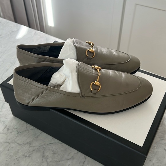 Authentic GUCCI Leather Brixton Loafers Size 38 - Picture 3 of 11